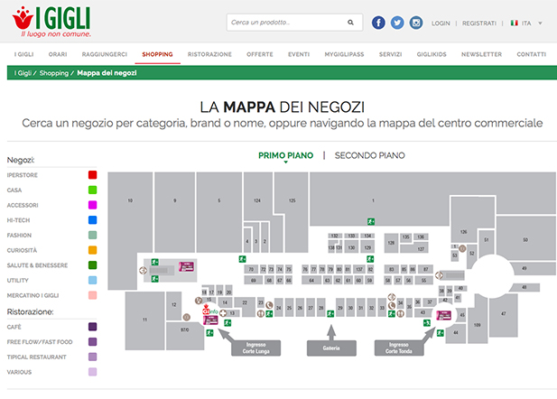 Centro Commerciale I Gigli  - Home Page