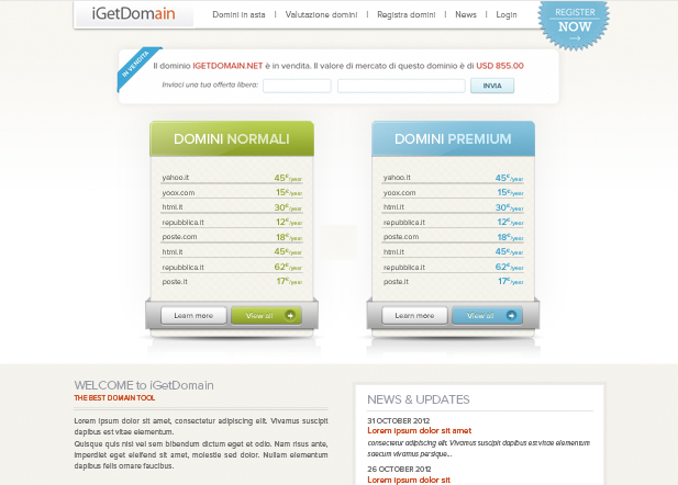 iGetDomain Domain Name Auction marketplace, Seller Premium Domains, Cheap Prices Domains, Domains for sale or rent